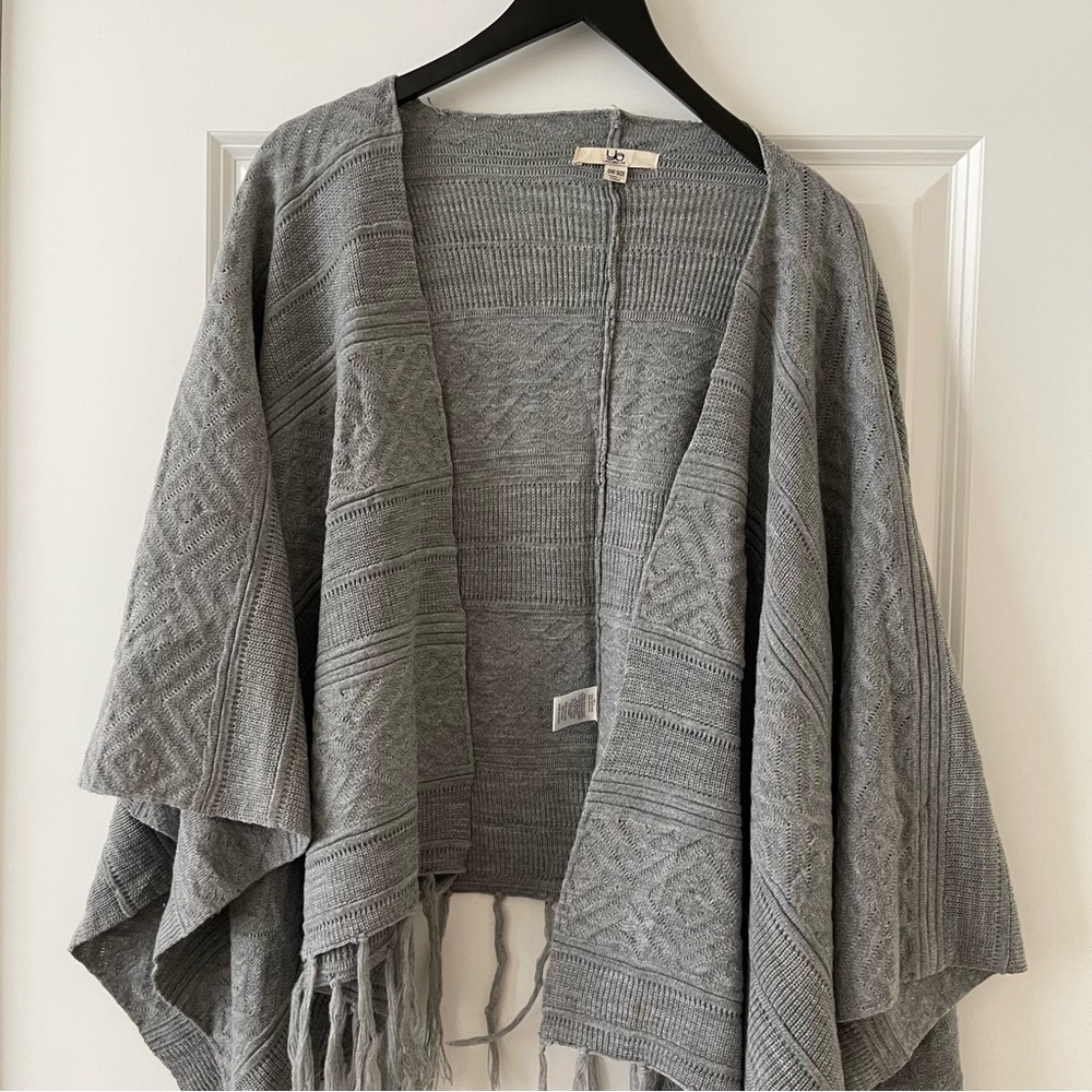 Grey sweater/kimono